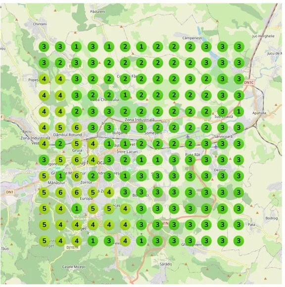 GeoGrid Domio după optimizarea SEO Local