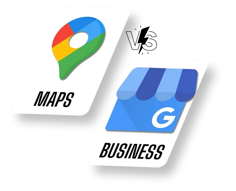 Comparație vizuală între Google Maps și Google Business Profile
